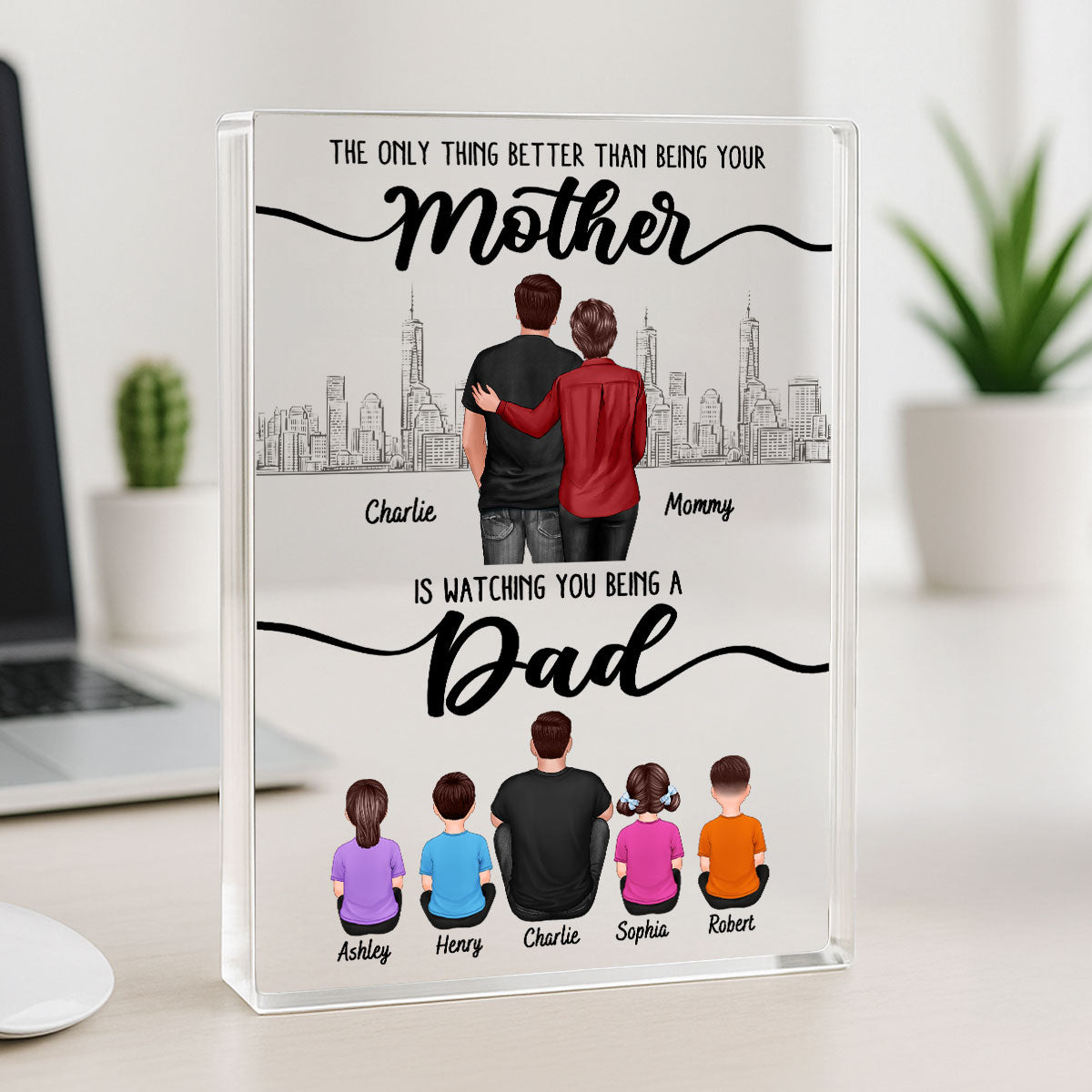 To My Son From Mom The Only Thing Better Than Personalized Acrylic Block, Father's day gift