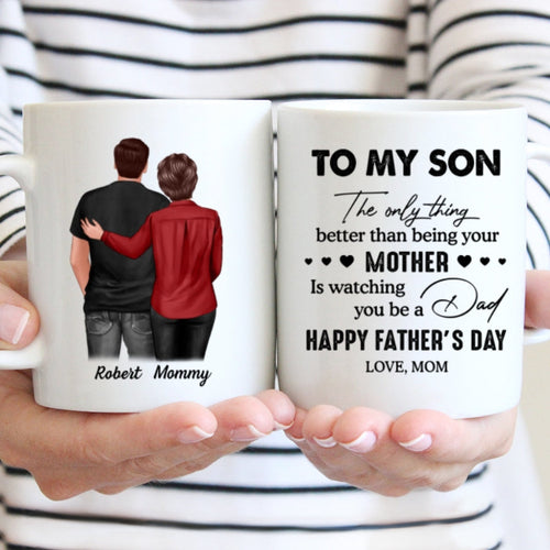 To My Son From Mom Personalized Mug, Father‘s Day Gift For Son