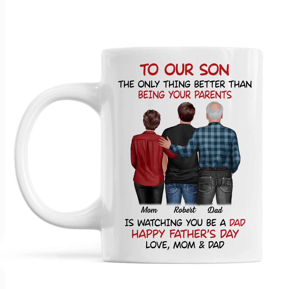 To Our Son From Parents Personalized Mug, Gift For Son